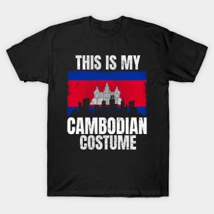 This Is My Cambodian Costume for Men Women Vintage Cambodian T-Shirt